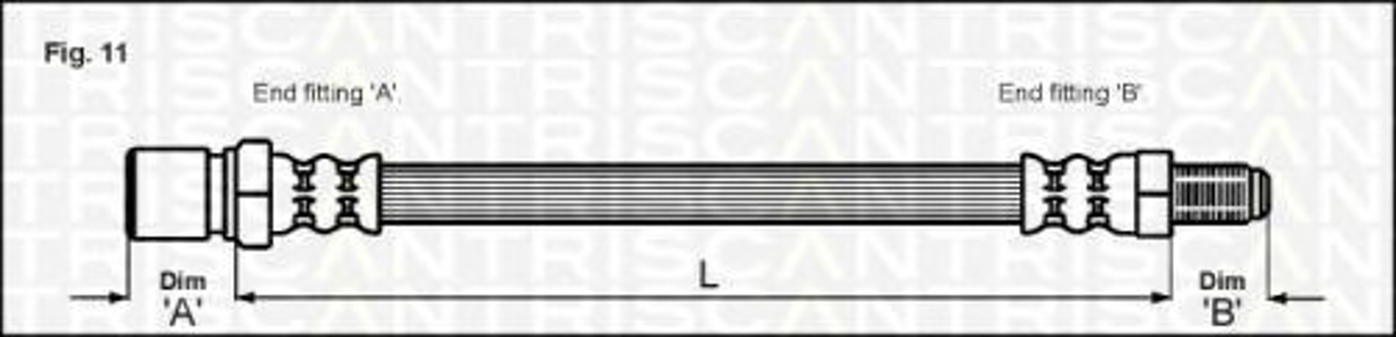 Тормозной шланг TRISCAN 8150 10014