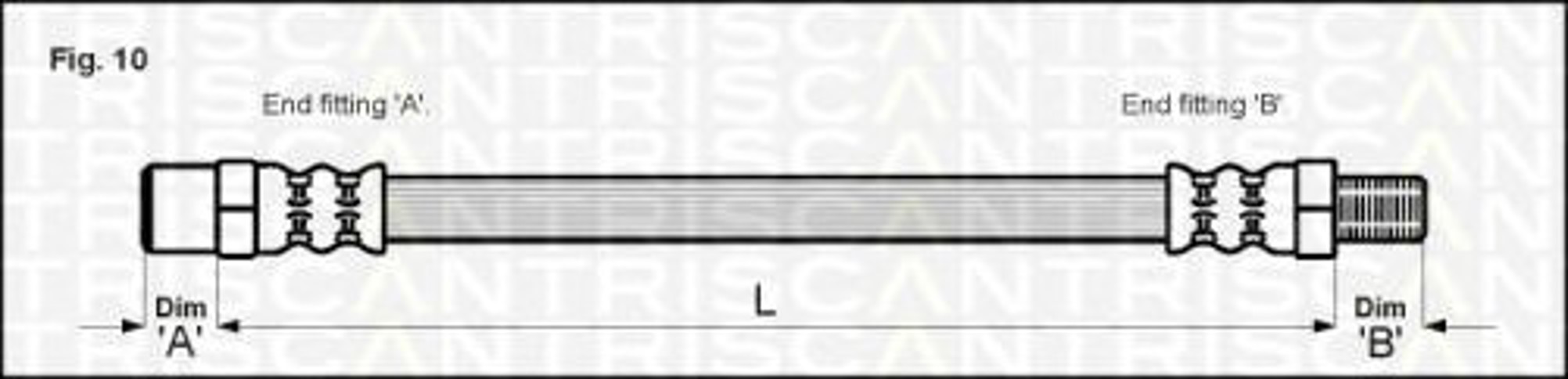 Тормозной шланг TRISCAN 8150 11107