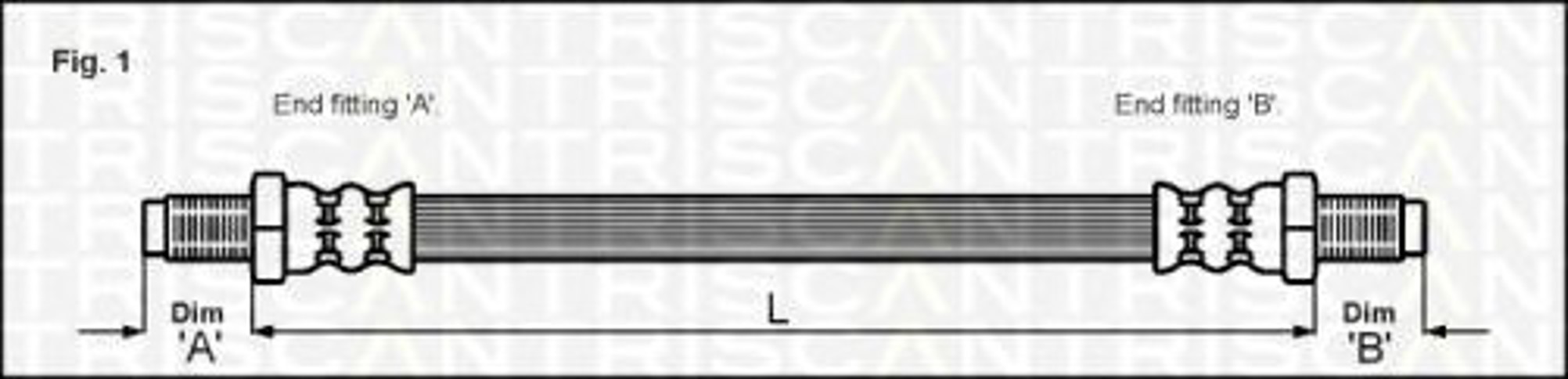 Шланг тормозной TRISCAN 8150 16214