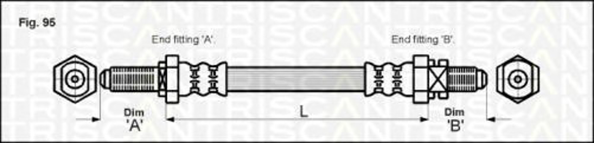 Шланг тормозной TRISCAN 8150 16224