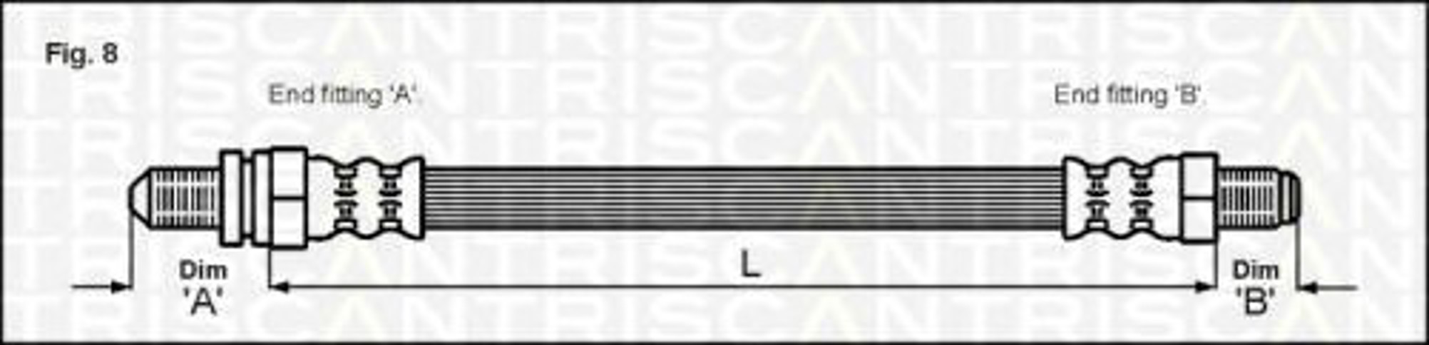 Шланг тормозной TRISCAN 8150 16228
