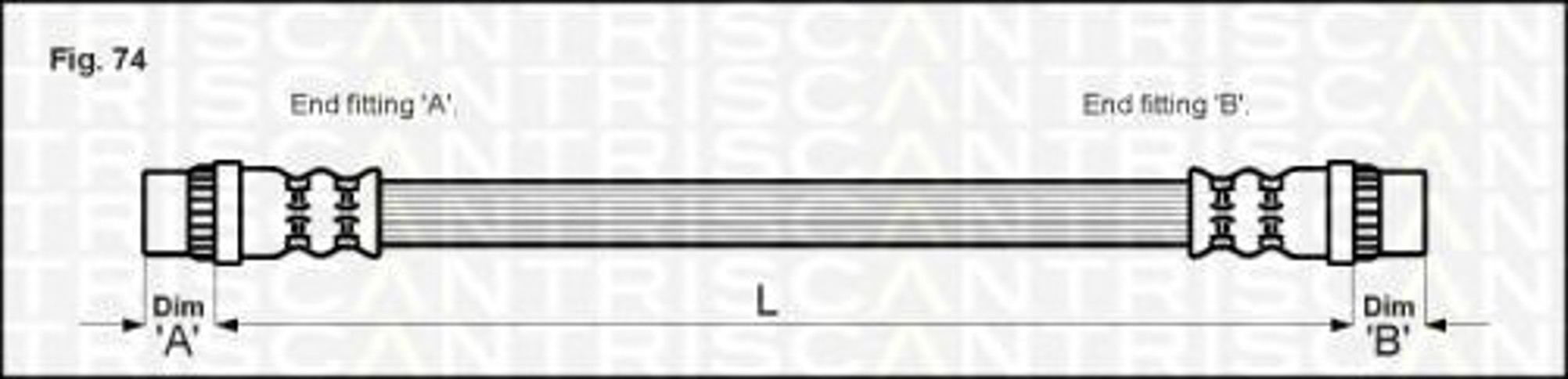 Шланг тормозной TRISCAN 8150 25202