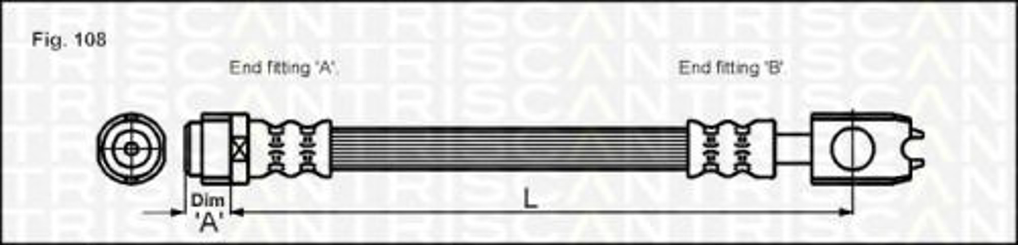 Шланг тормозной TRISCAN 8150 29116
