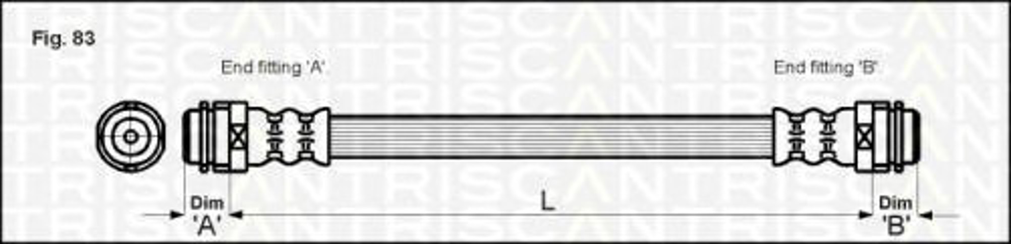 Шланг тормозной TRISCAN 8150 29229