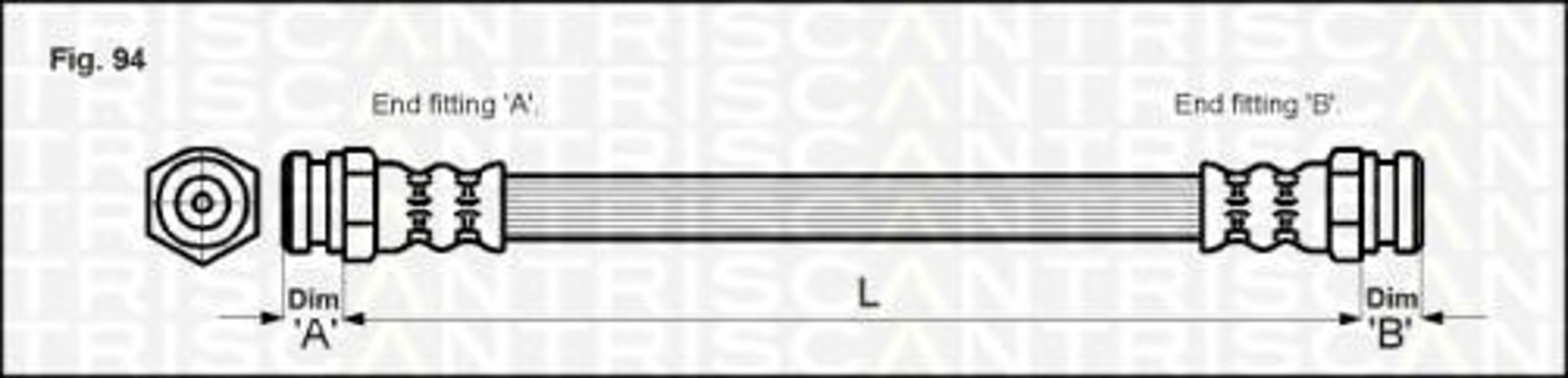 Шланг тормозной TRISCAN 8150 50206