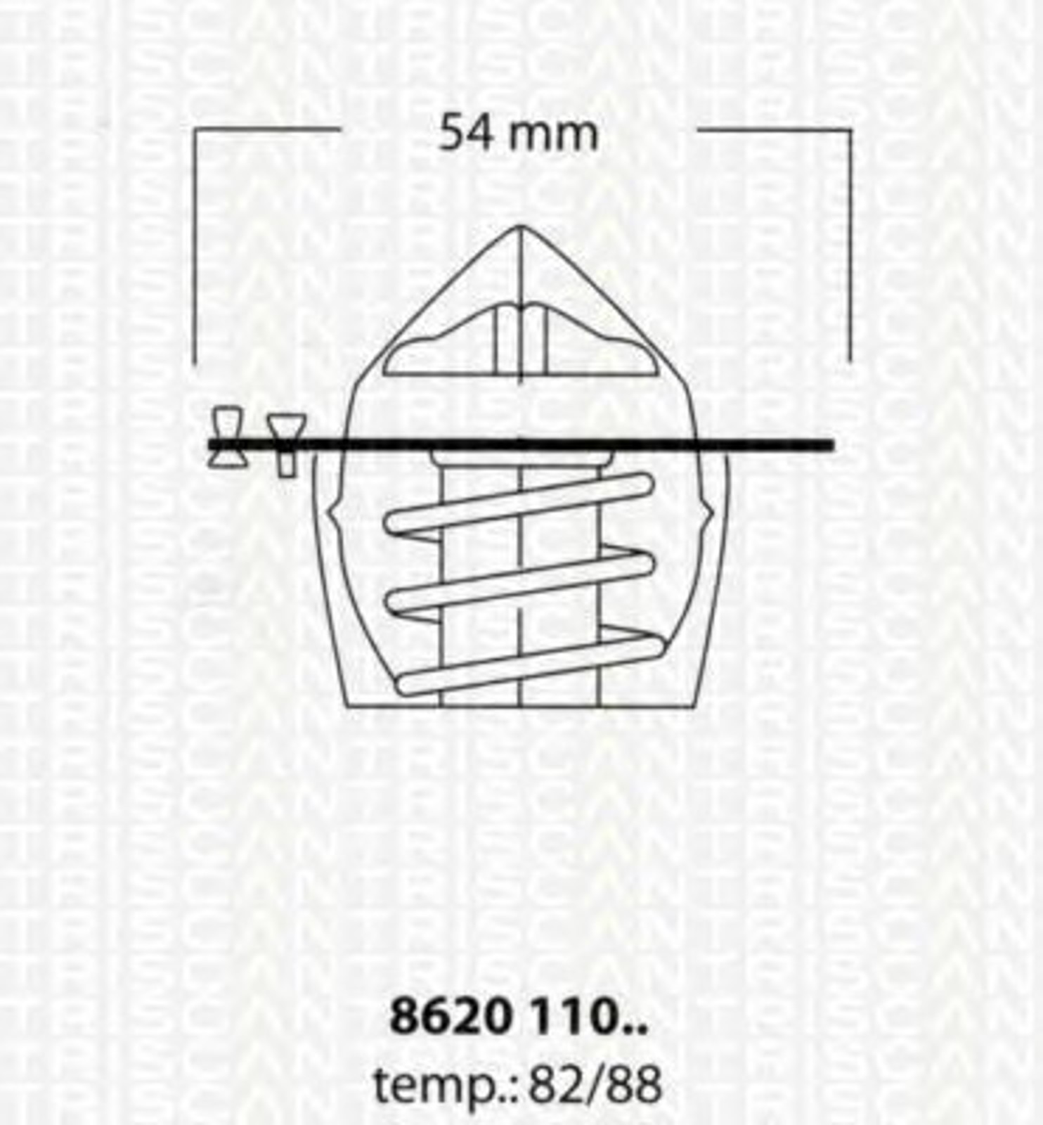 Термостат TRISCAN 8620 11082