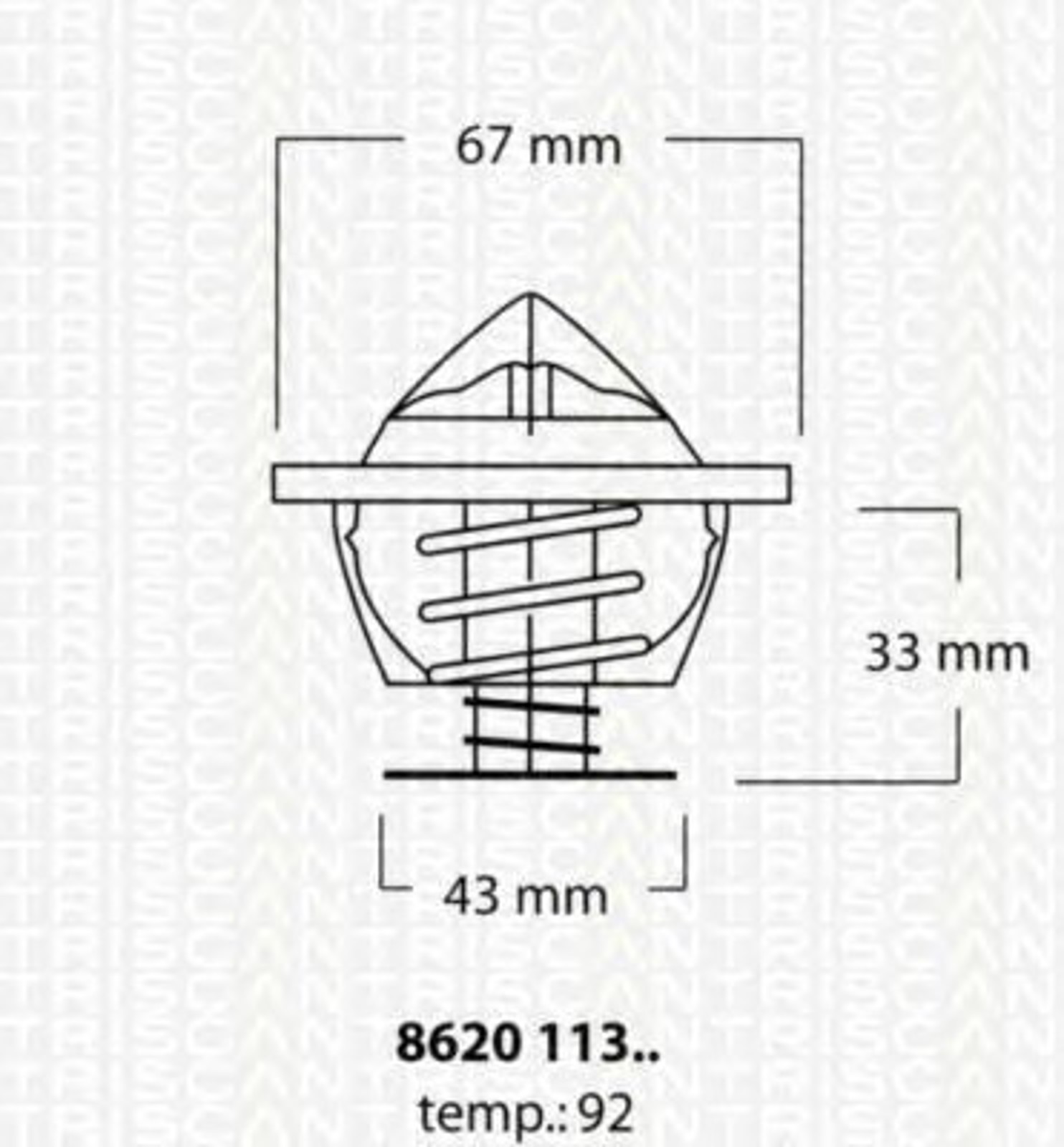 Термостат TRISCAN 8620 11392