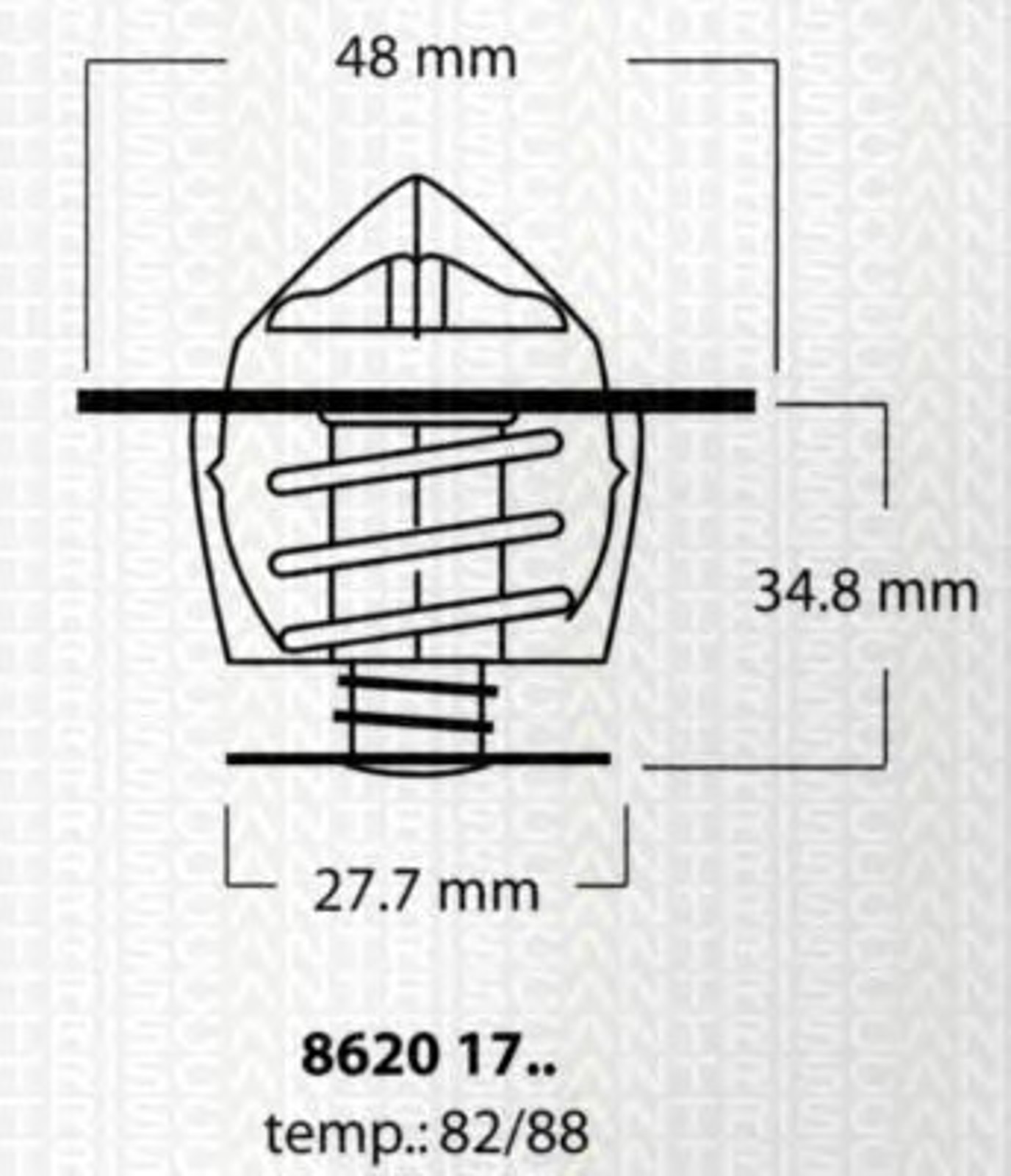 Термостат TRISCAN 8620 1788