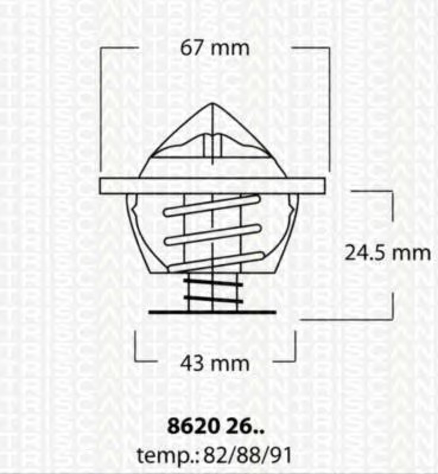 Термостат TRISCAN 8620 2682