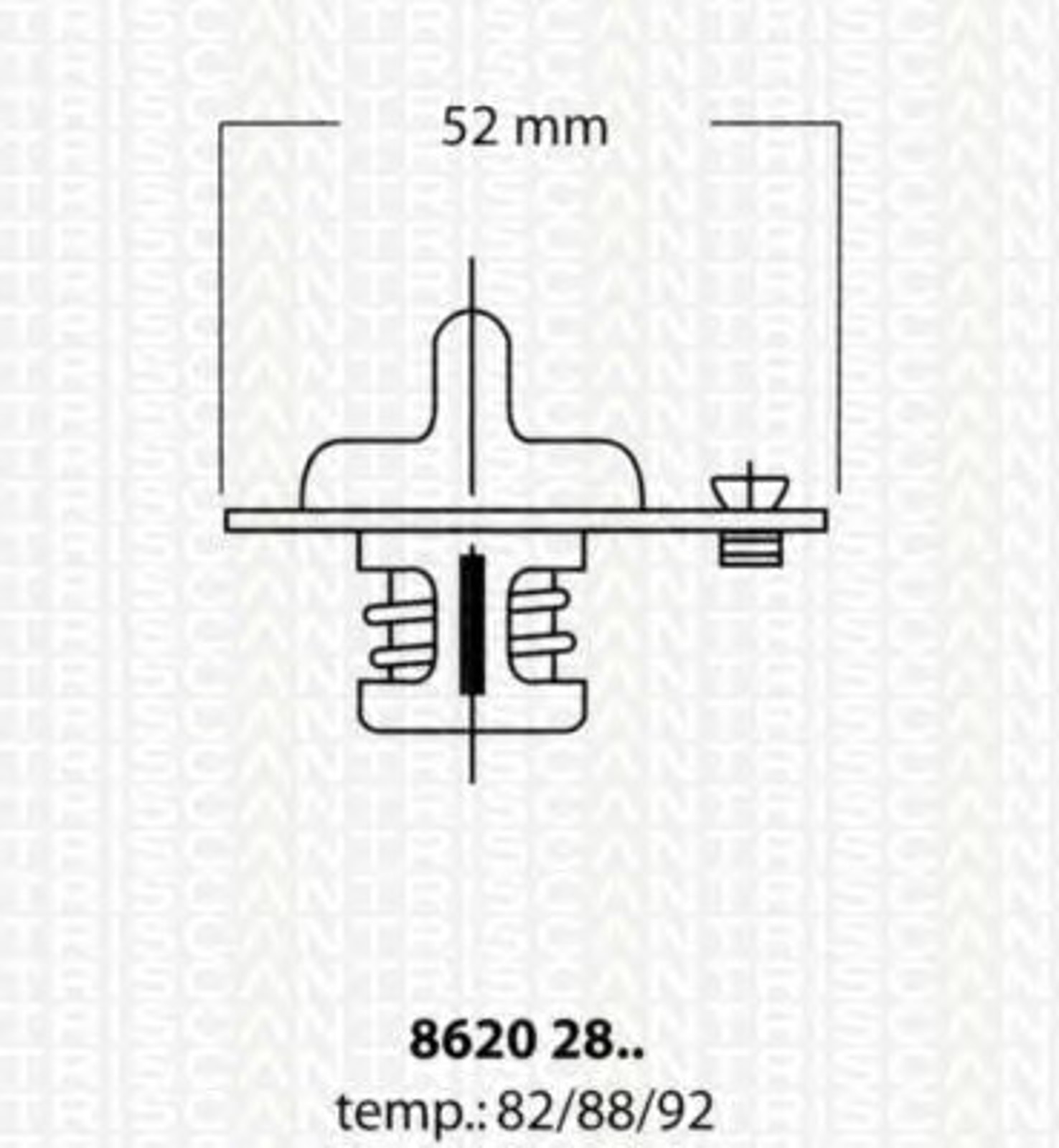 Термостат TRISCAN 8620 2892