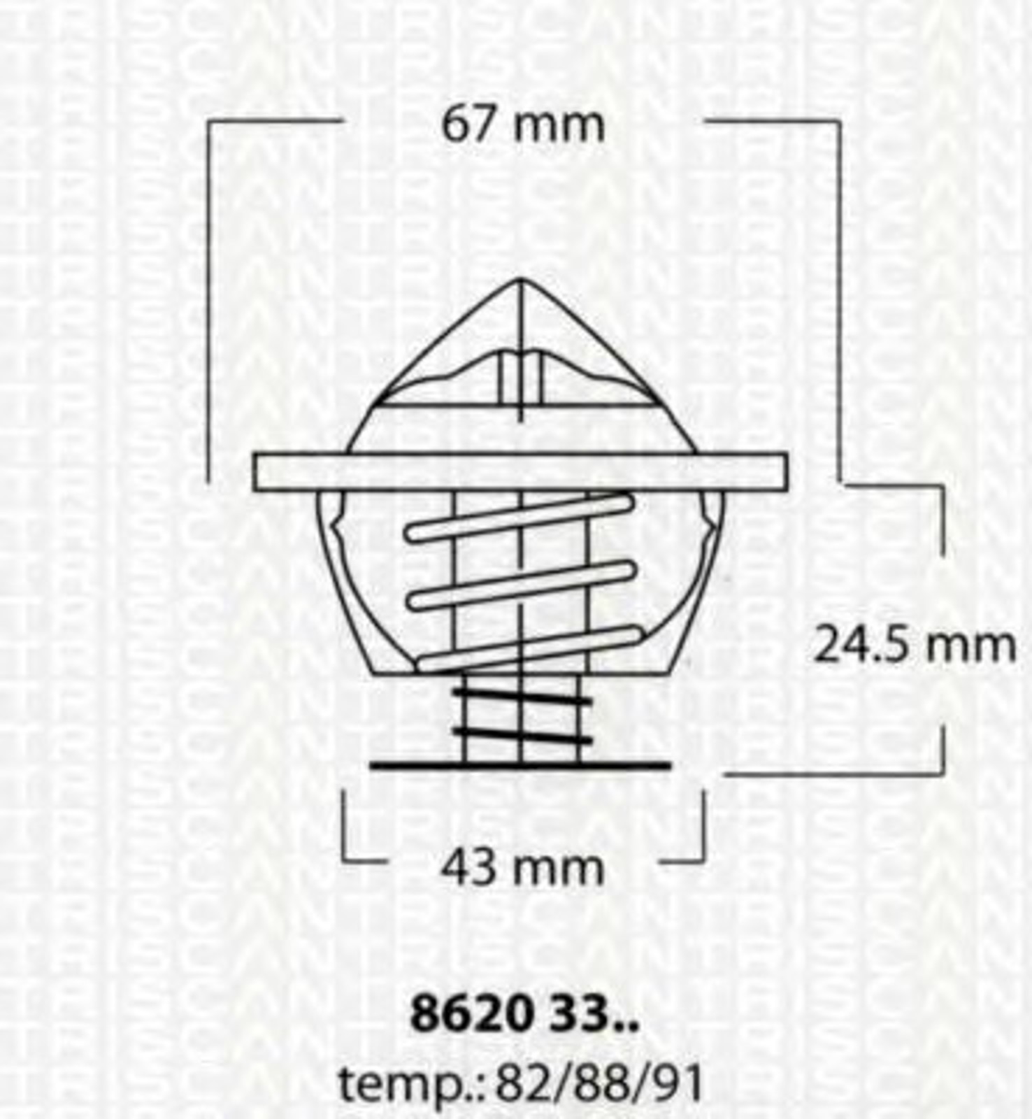 Термостат TRISCAN 8620 3388