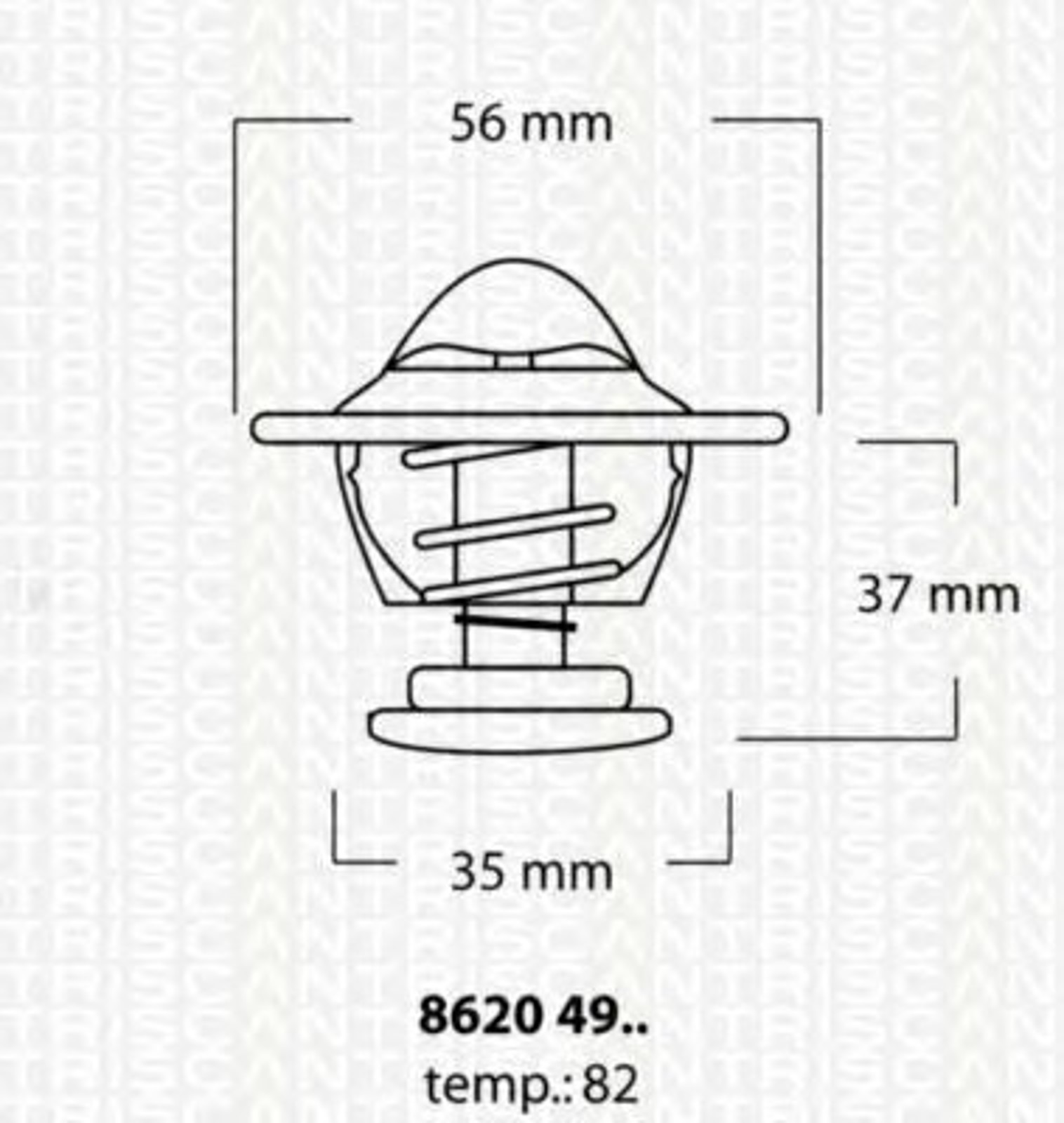 Термостат TRISCAN 8620 4982