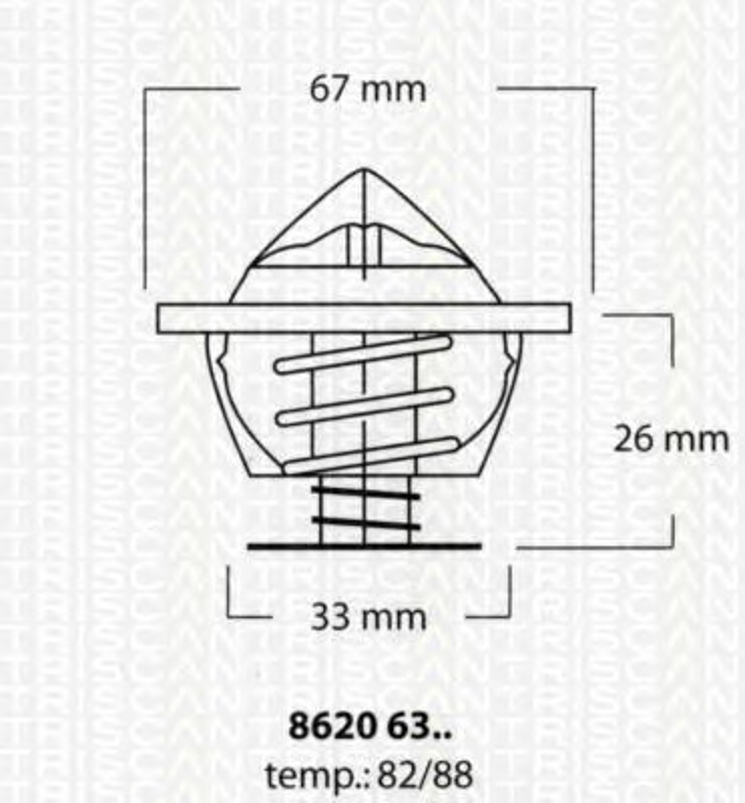 Термостат TRISCAN 8620 6382