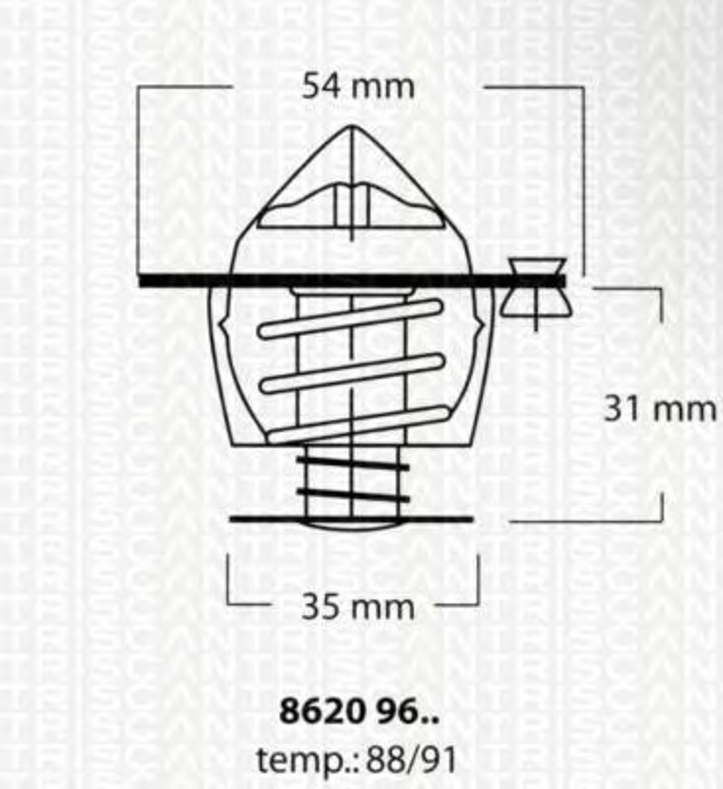 Термостат TRISCAN 8620 9691