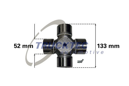 03.34.012 крестовина кардана 59x167.69 TRUCKTEC AUTOMOTIVE 03.34.012