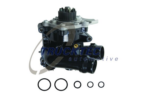 Водяная помпа audi/skoda/vw 2.0 tfsi 05-(с корпусом термостатом) TRUCKTEC AUTOMOTIVE 07.19.294
