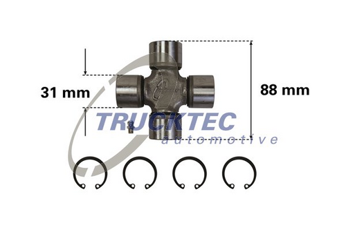 Муфта кардана TRUCKTEC AUTOMOTIVE 0234012