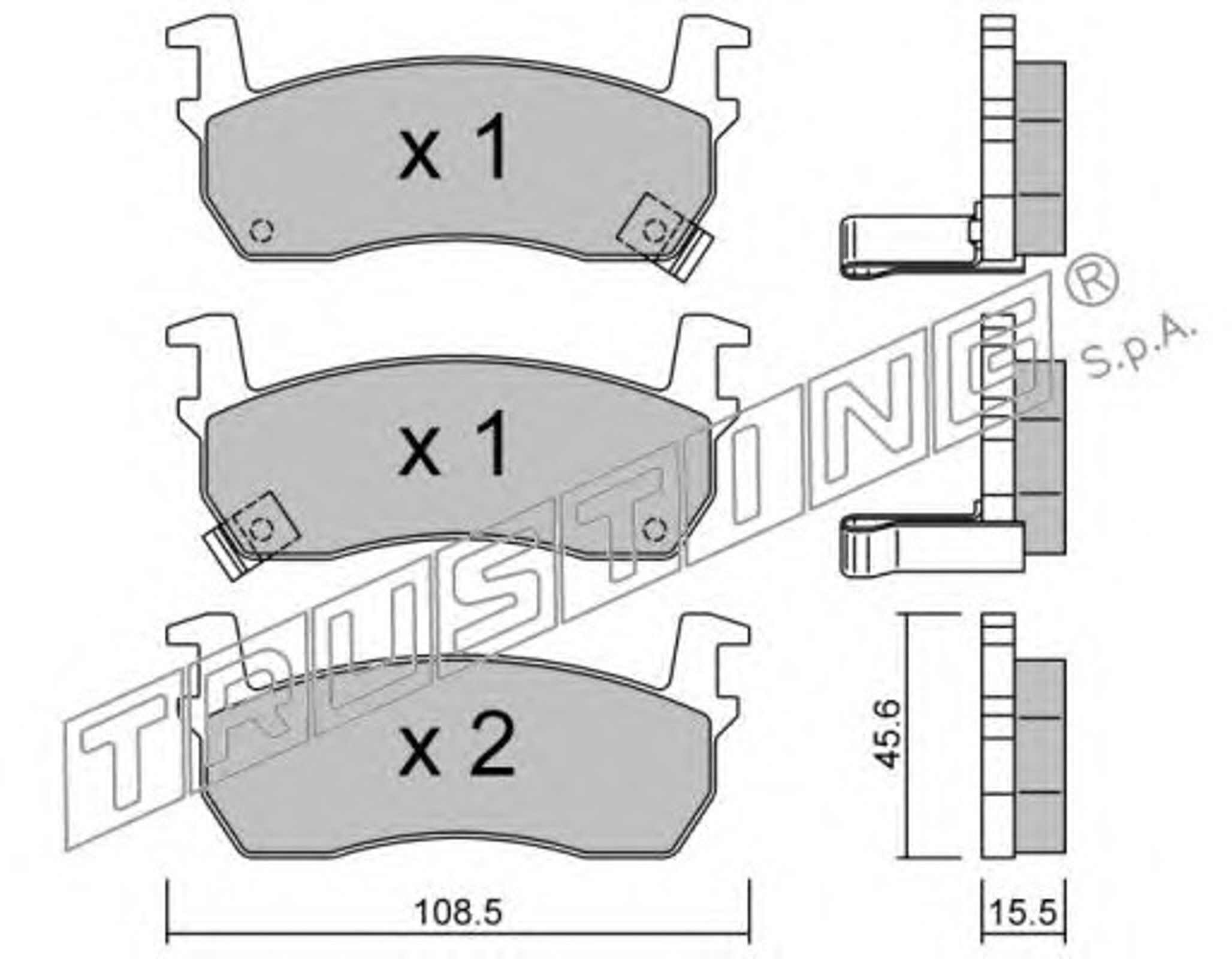 Колодки тормозные дисковые TRUSTING 036.1