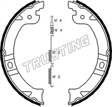 Комплект тормозных колодок стояночная тормозной системы TRUSTING 023.002K