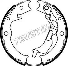 Комплект тормозных колодок стояночная тормозной системы TRUSTING 027.007