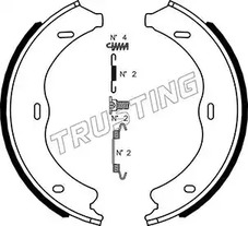 Комплект тормозных колодок стояночная тормозной системы TRUSTING 052.138K