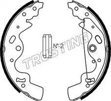 Комплект тормозных колодок TRUSTING 092.308