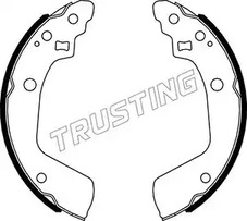 Комплект тормозных колодок TRUSTING 111.254