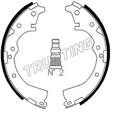 Комплект тормозных колодок TRUSTING 115.269