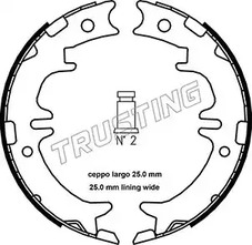 Комплект колодок стояночного тормоза TRUSTING 115.311