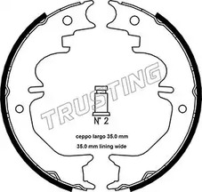 Комплект колодок стояночного тормоза TRUSTING 115.313