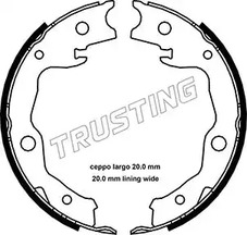 Комплект колодок стояночного тормоза TRUSTING 115.322