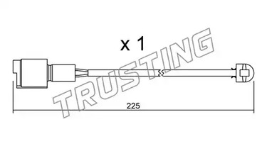 Сигнализатор износа тормозных колодок TRUSTING SU.075