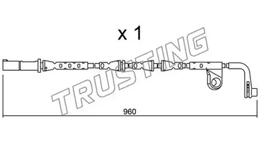 Сигнализатор износа тормозных колодок TRUSTING SU.220
