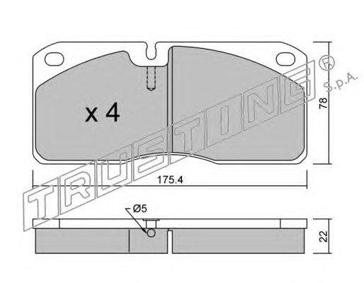Комплект тормозных колодок дисковый тормоз