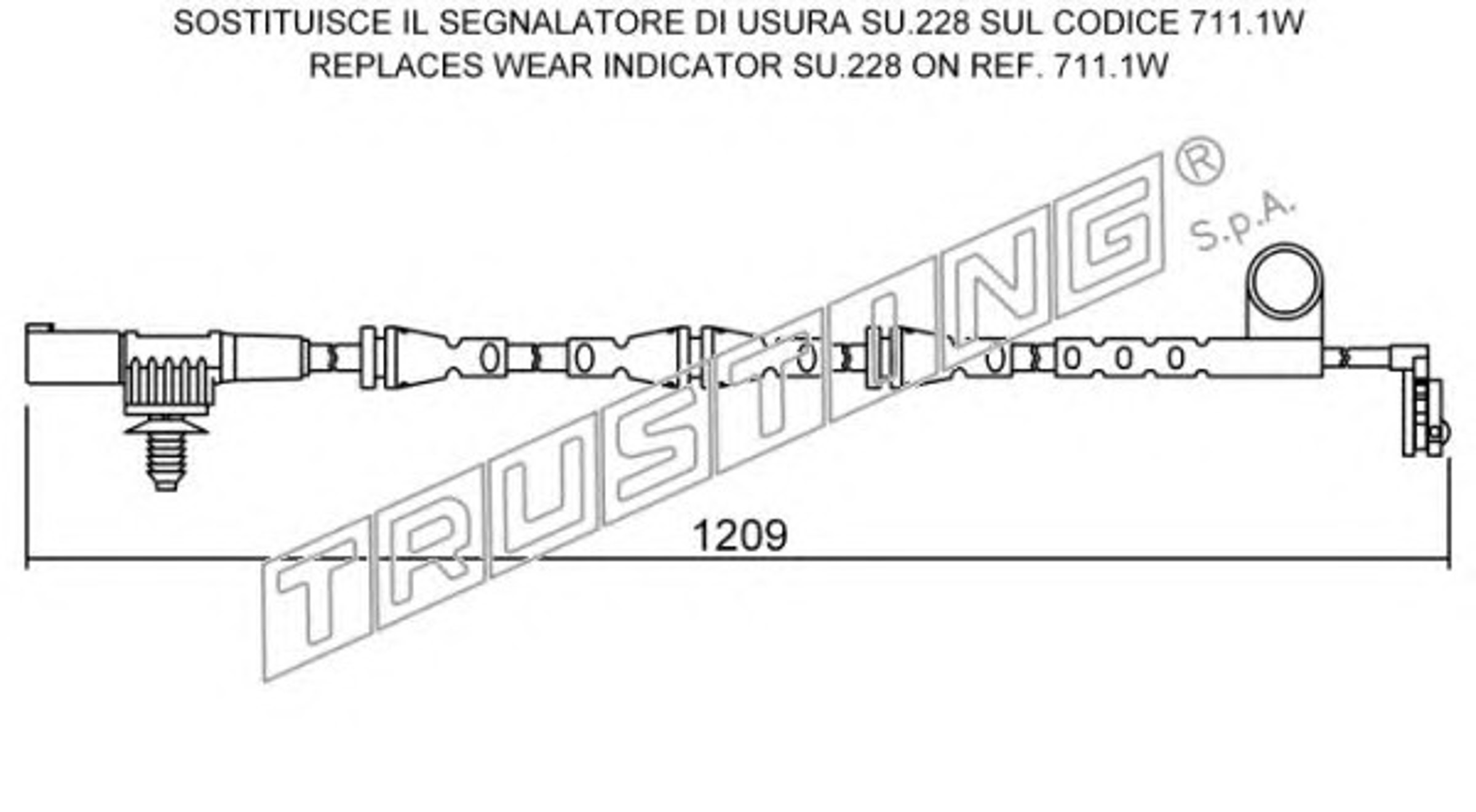 Сигнализатор износ тормозных колодок