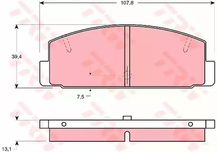 Тормозные колодки TRW GDB1027