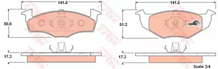 Тормозные колодки TRW GDB1274