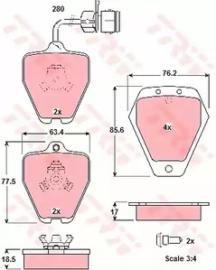 Тормозные колодки TRW GDB1329