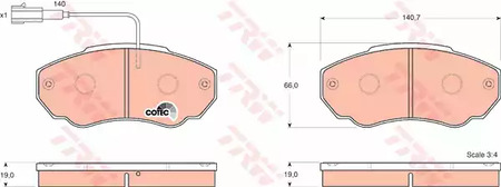 Тормозные колодки TRW GDB1517