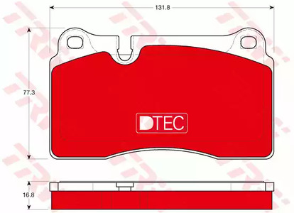 Комплект тормозных колодок дисковый тормоз dtec cotec