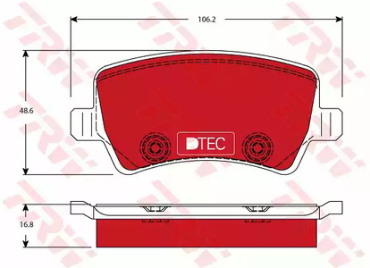 Тормозные колодки TRW GDB1685DTE