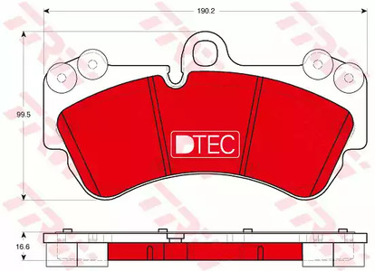 Комплект тормозных колодок дисковый тормоз dtec cotec