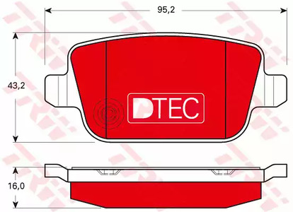 Комплект тормозных колодок дисковый тормоз dtec cotec
