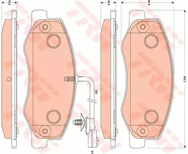 Комплект тормозных колодок дисковый тормоз cotec