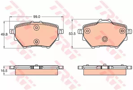 Комплект тормозных колодок дисковый тормоз cotec