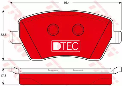 Тормозные колодки TRW GDB3332DTE
