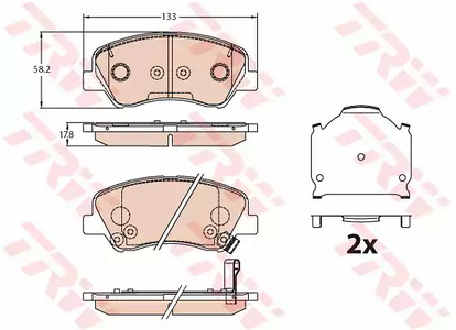 Колодки тормозные дисковые TRW GDB3630