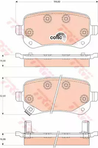 Комплект тормозных колодок дисковый тормоз cotec