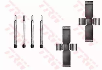 Комплектующие колодки дискового тормоза TRW PFK73