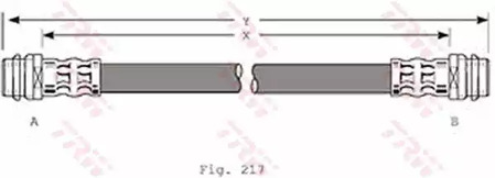 Тормозной шланг TRW PHA341
